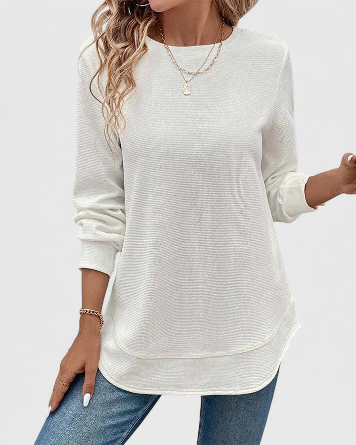 Nadyalyn | Elegant O-Neck Long Sleeve