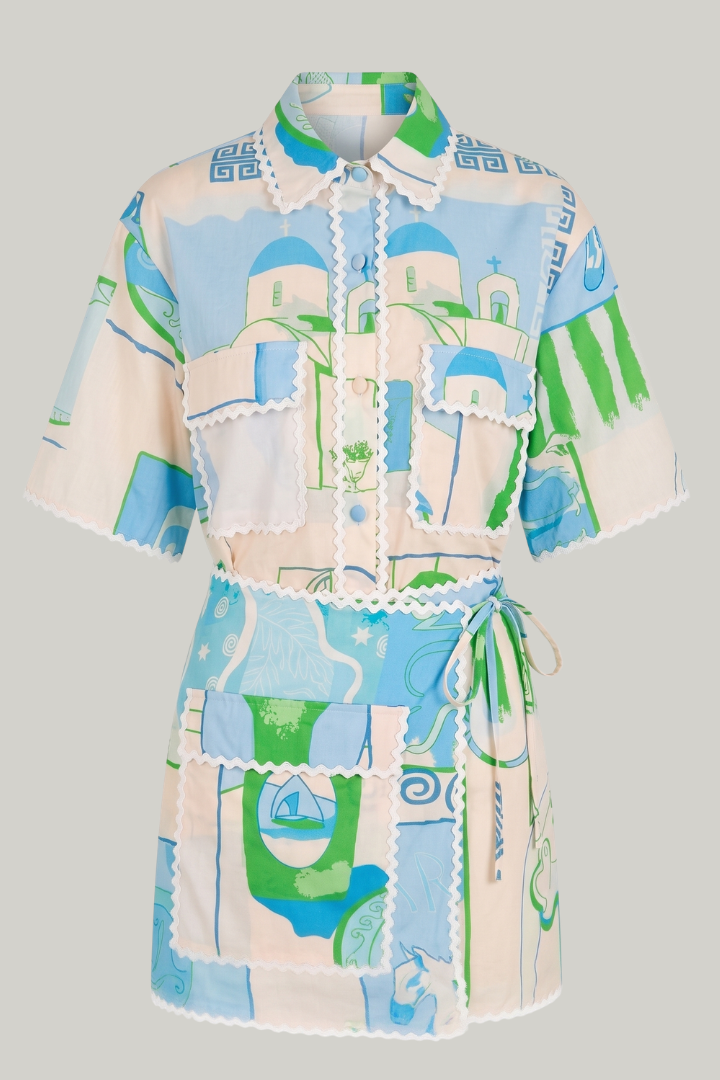 Harper | Women’s Patchwork Two Piece Set Shorts