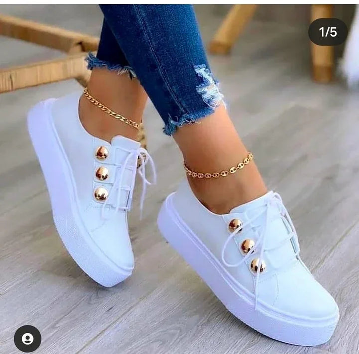 Serena | Orthopedic Round Toe Platform Sneakers