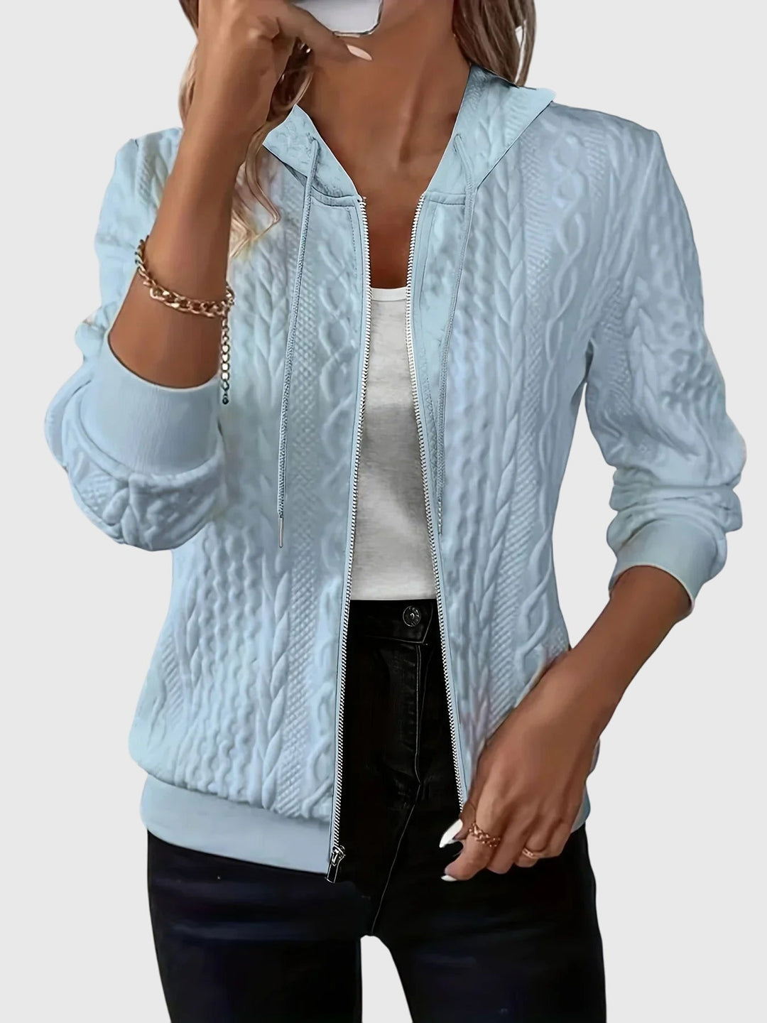 Lena - Hoodie With Zipper
